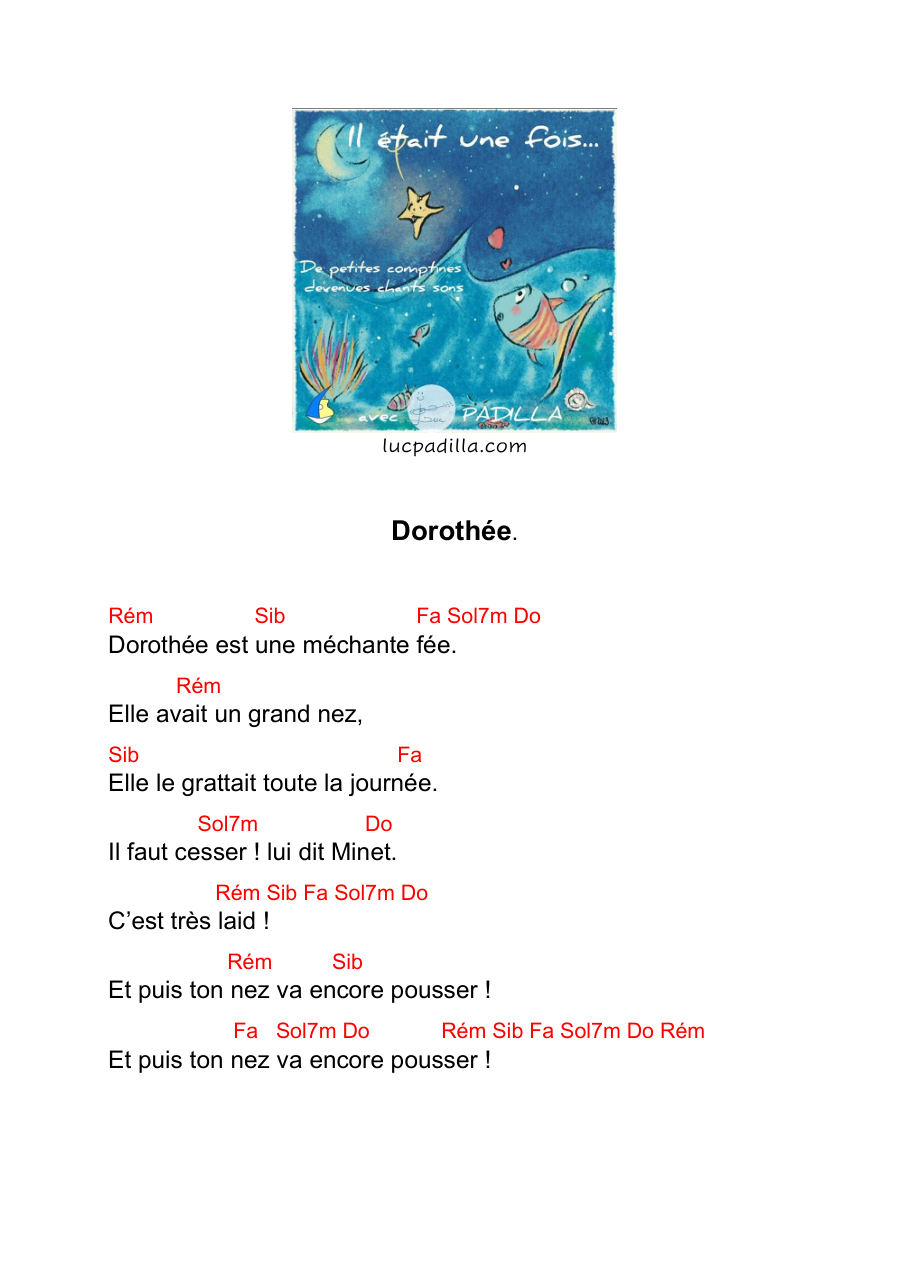 Tableau des accords
