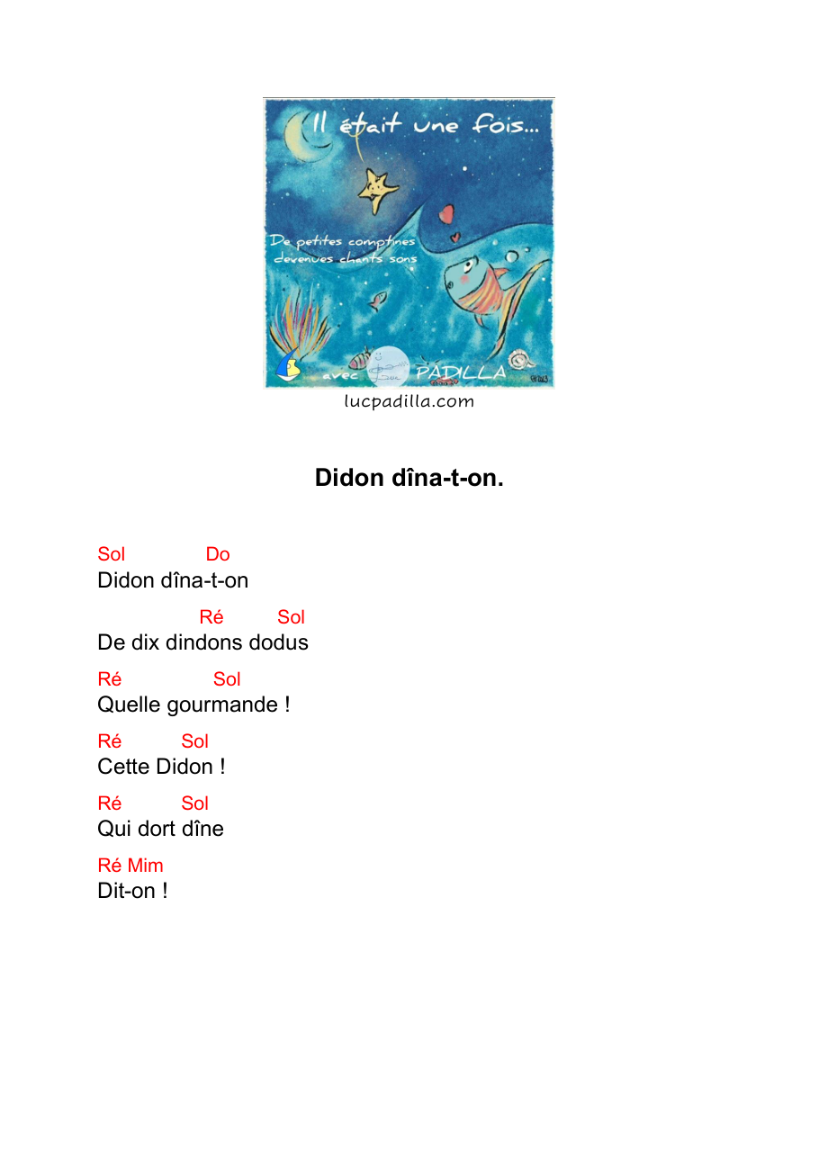 Tableau des accords