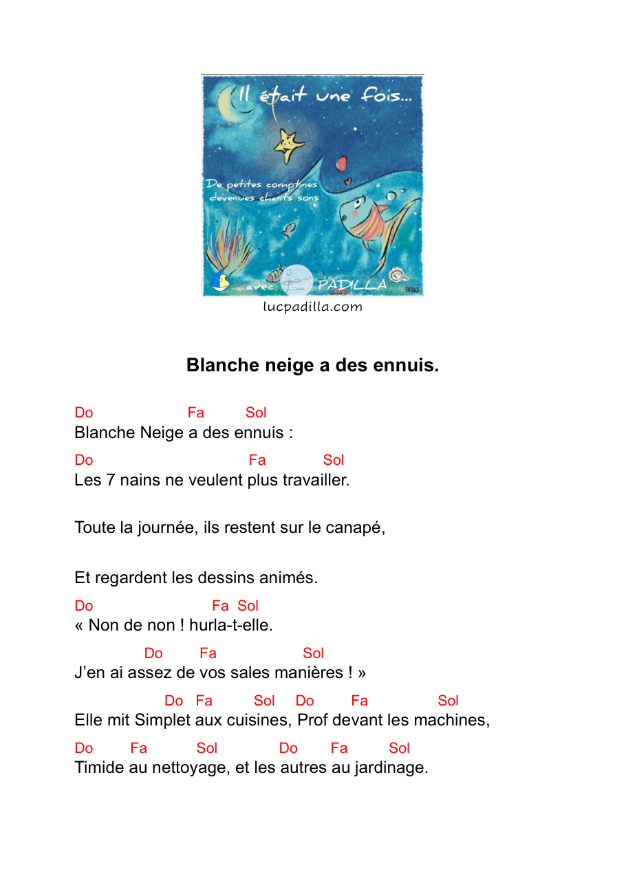 Tableau des accords