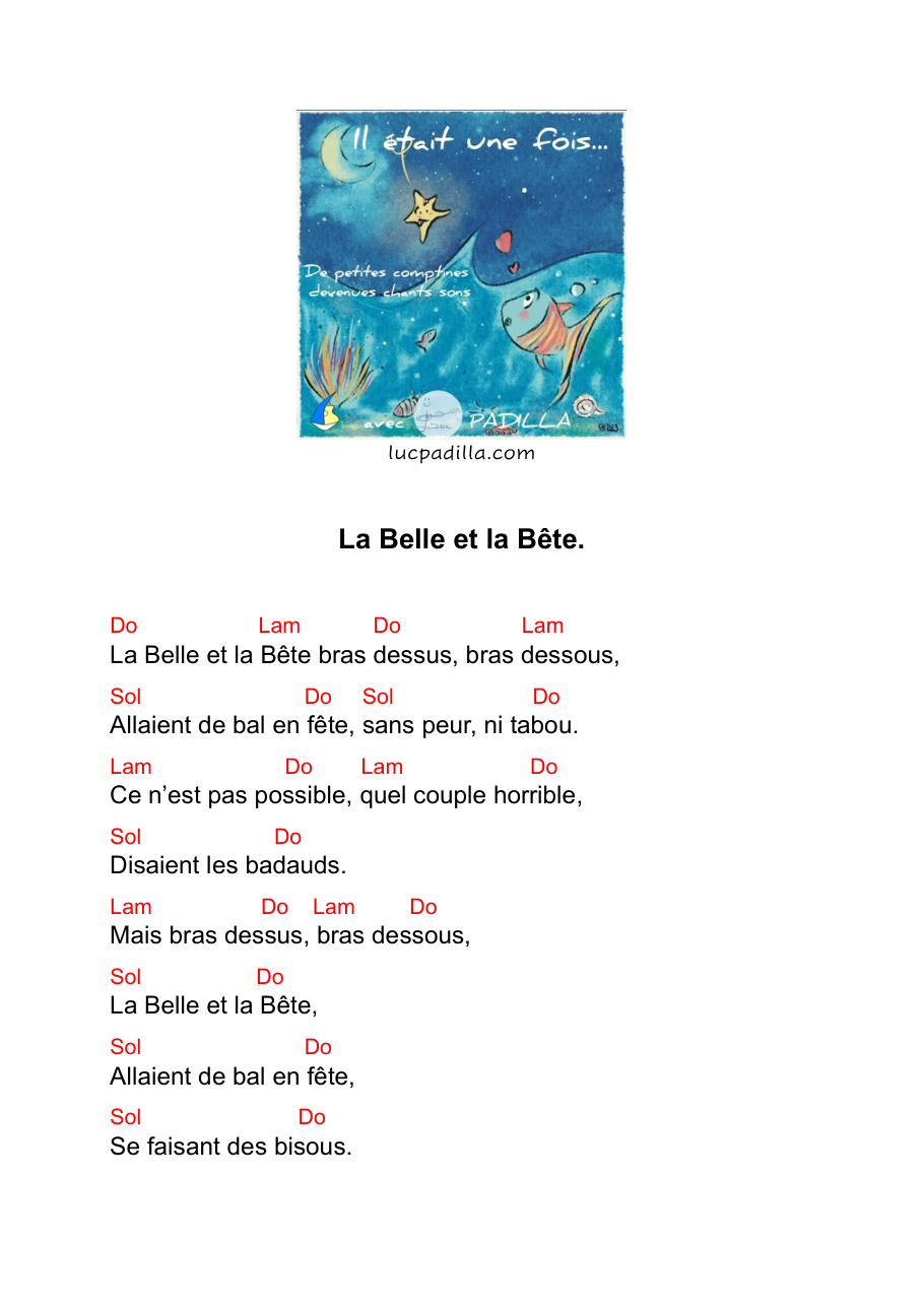 Tableau des accords