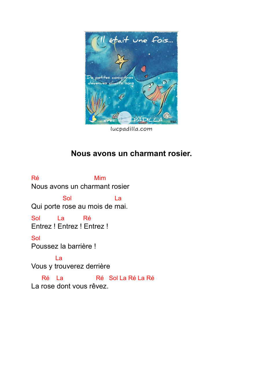 Tableau des accords